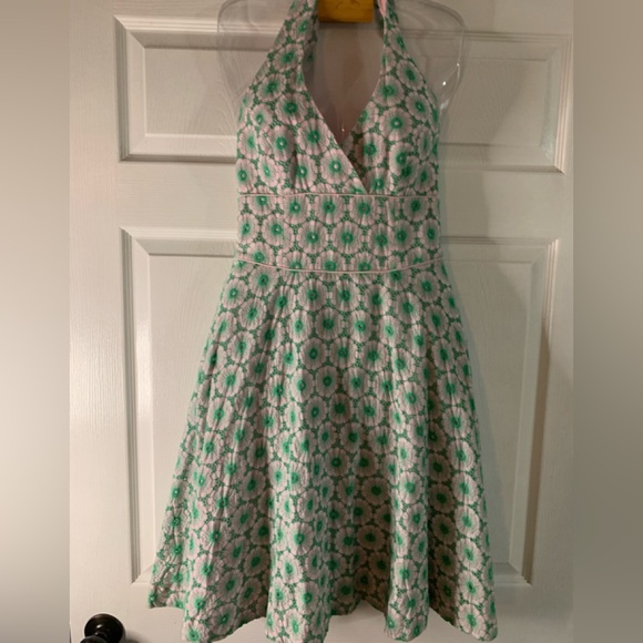 Lilly Pulitzer Dresses & Skirts - Lilly Pulitzer Vintage  Green and Pink Halter Dress